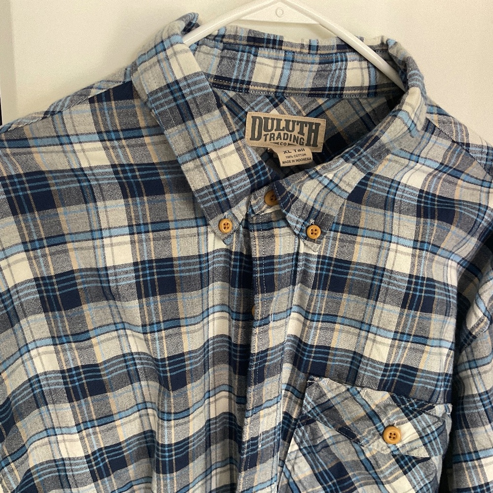 Duluth Flannel men’s long sleeved button down shirt